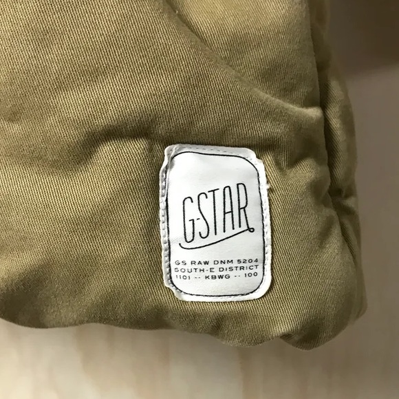 G-star long winter coat in green size small - Picture 4 of 4